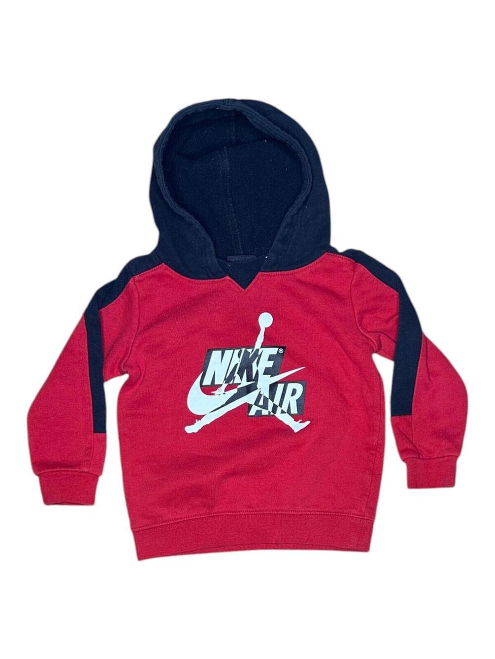 Jordan Air Red Black Hoodie Kids